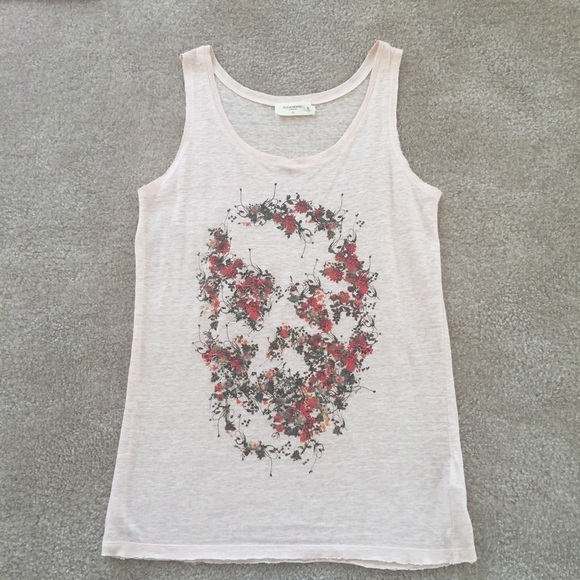 Eleven Paris Tops - New Eleven Paris linen skull tank top xs